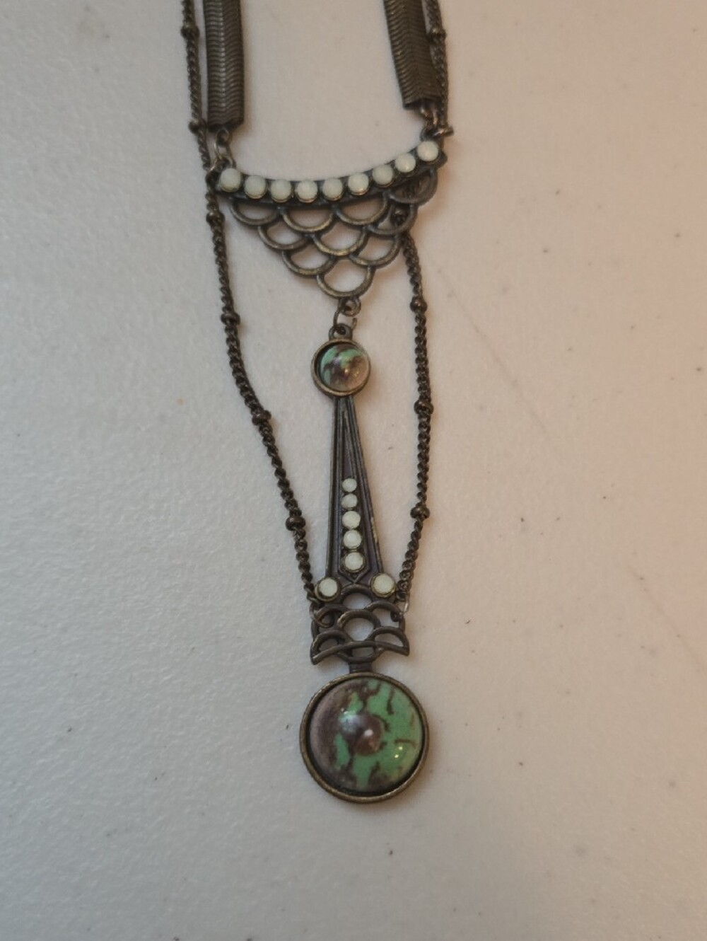 Free People Vintage-Inspired Multi-Strand Chatelaine Chain Necklace
